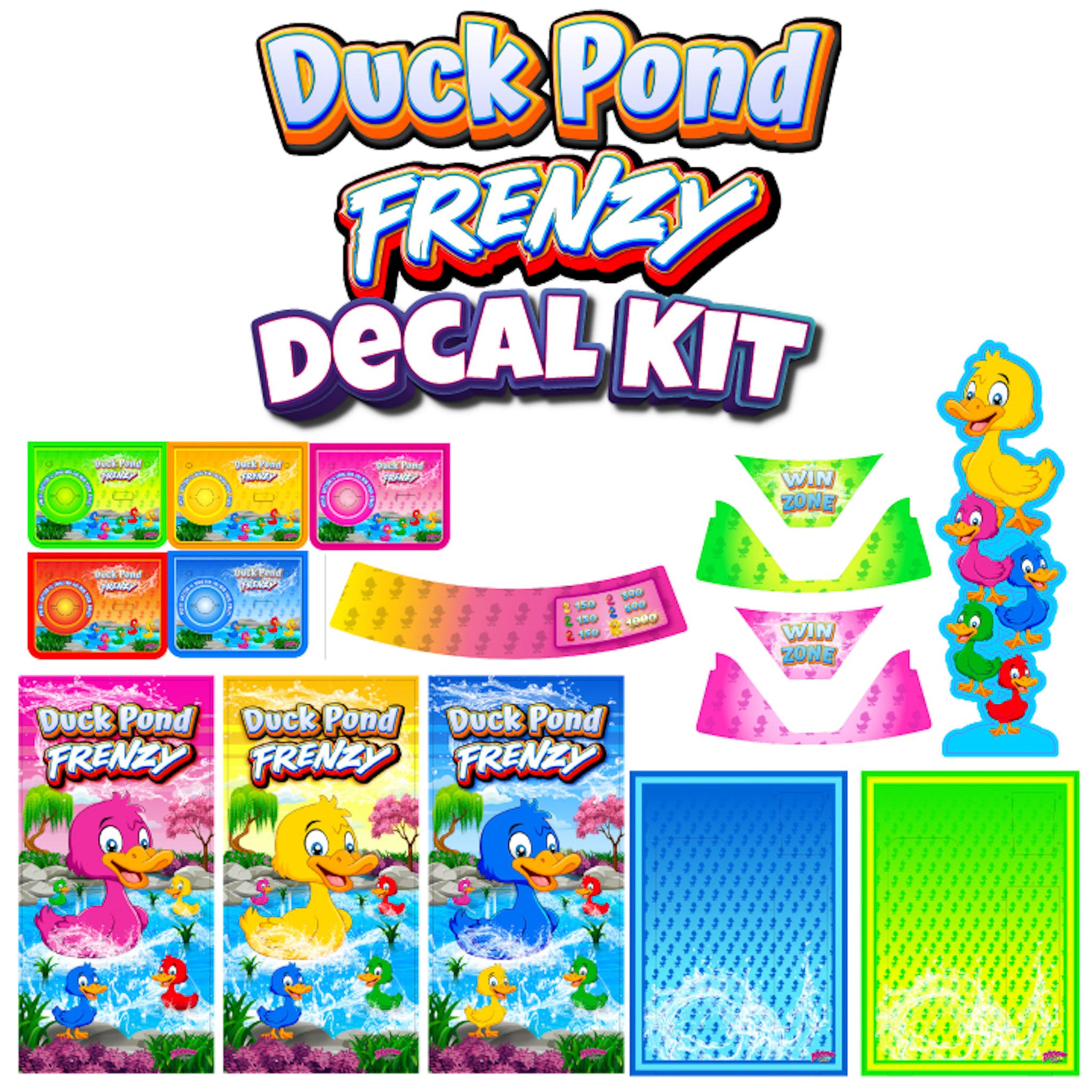 Duck Pond Frenzy<Br>Full Decal Kit